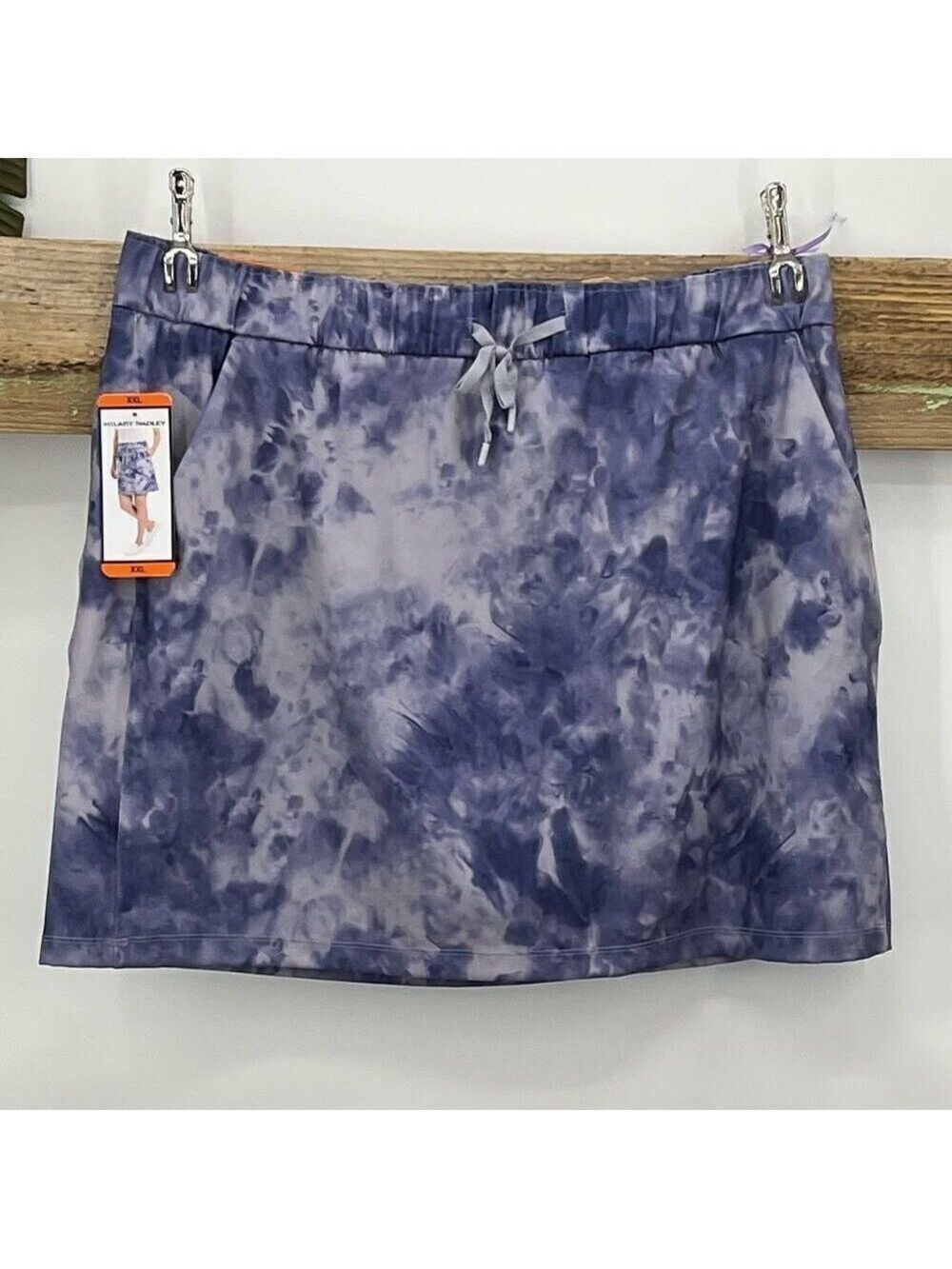 Hillary Radley Summer Skirt Indigo Tie Dye Print XXL